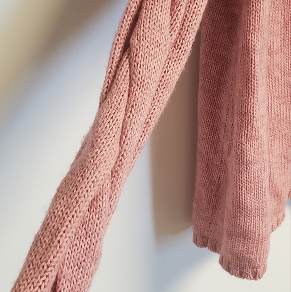 Lane Bryant Pink Open Knit Cardigan Sweater 14/16 - Picture 3 of 5